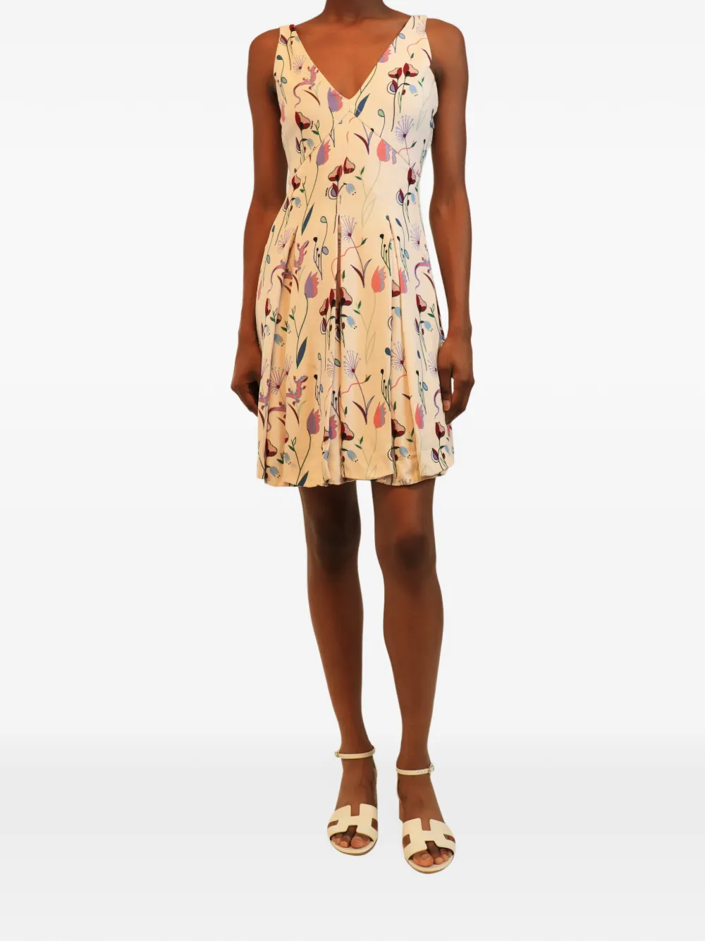 Miu Miu Pre-Owned 2014 floral mini dress - Rosa