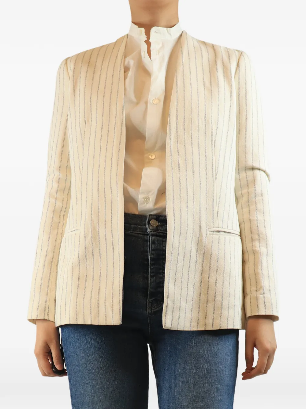 By Malene Birger stripe-print blazer - Neutrals