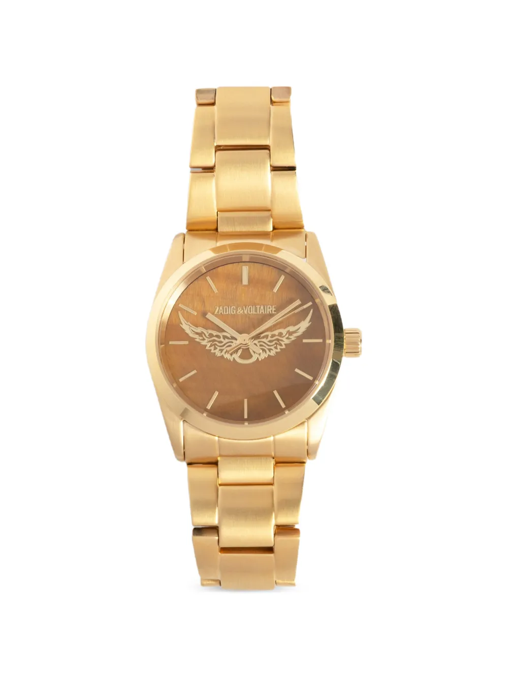 Zadig&Voltaire montre Zadig Wings 33 à œil de tigre - Marron Zadig&Voltaire montre Zadig Wings 33 à œil de tigre - Marron