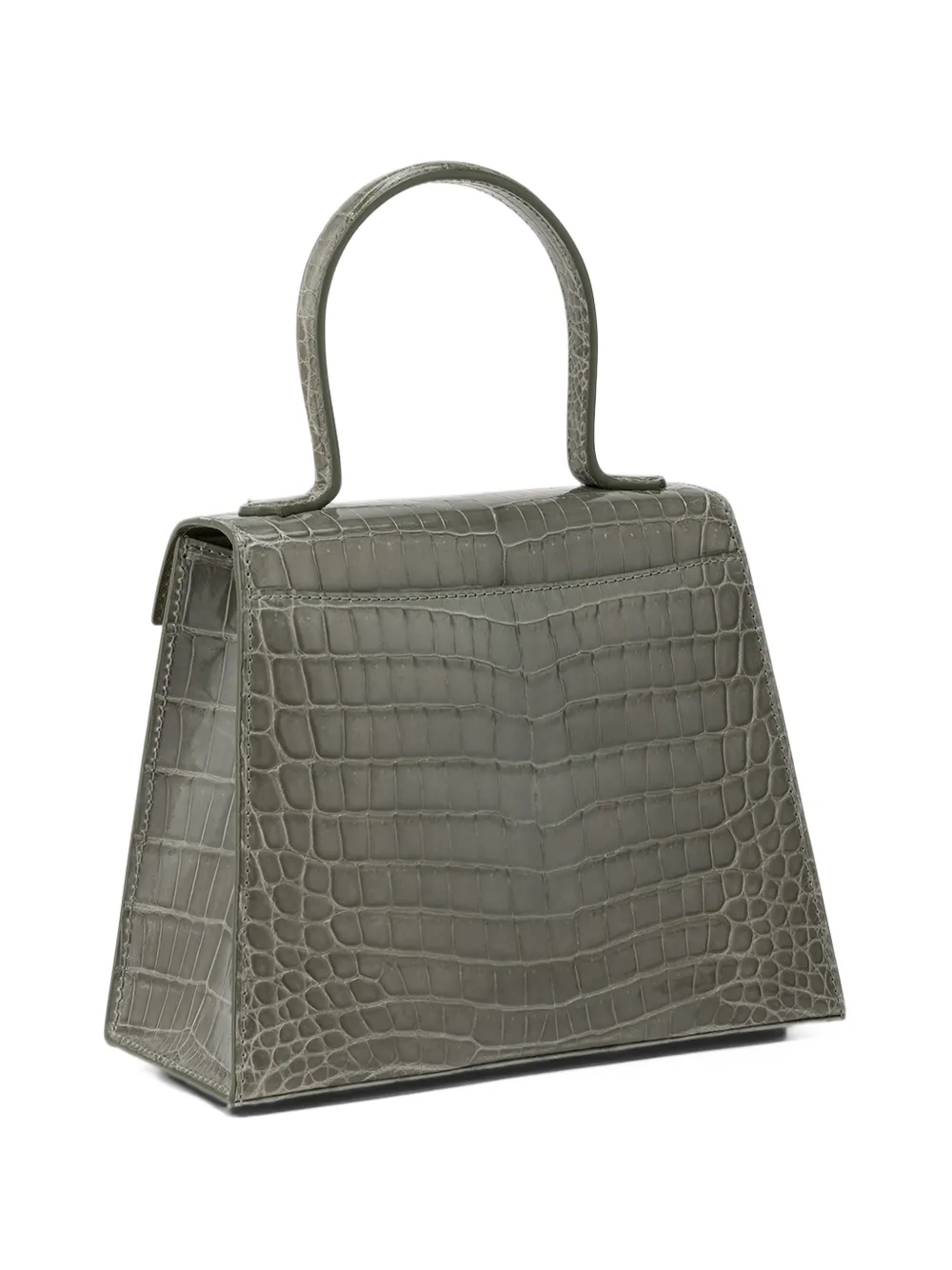 KWANPEN crocodile-effect leather tote bag Grijs