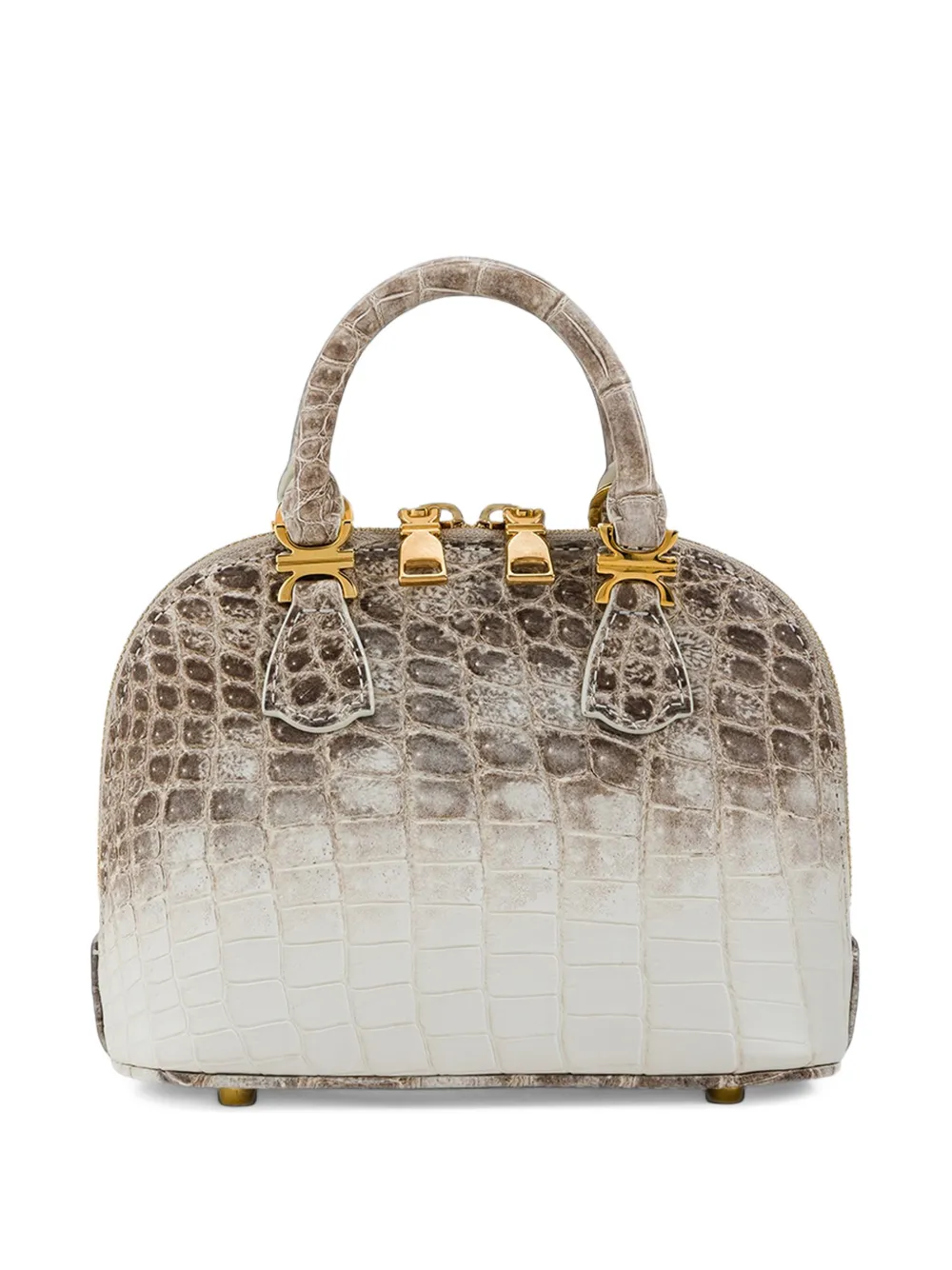 KWANPEN crocodile-effect tote bag Beige
