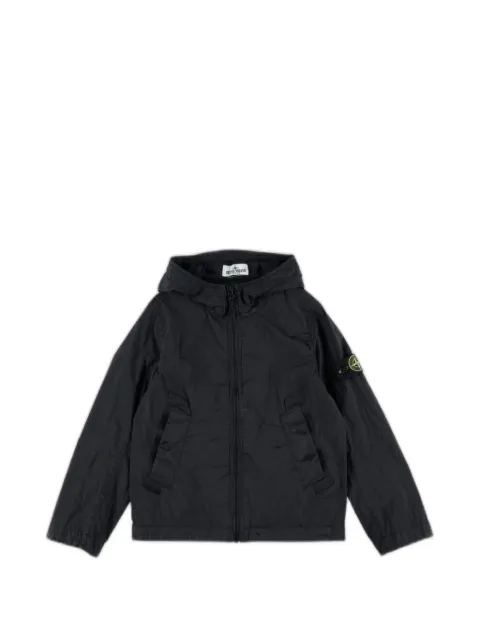 Stone Island Junior Compass-patch hooded  jacket