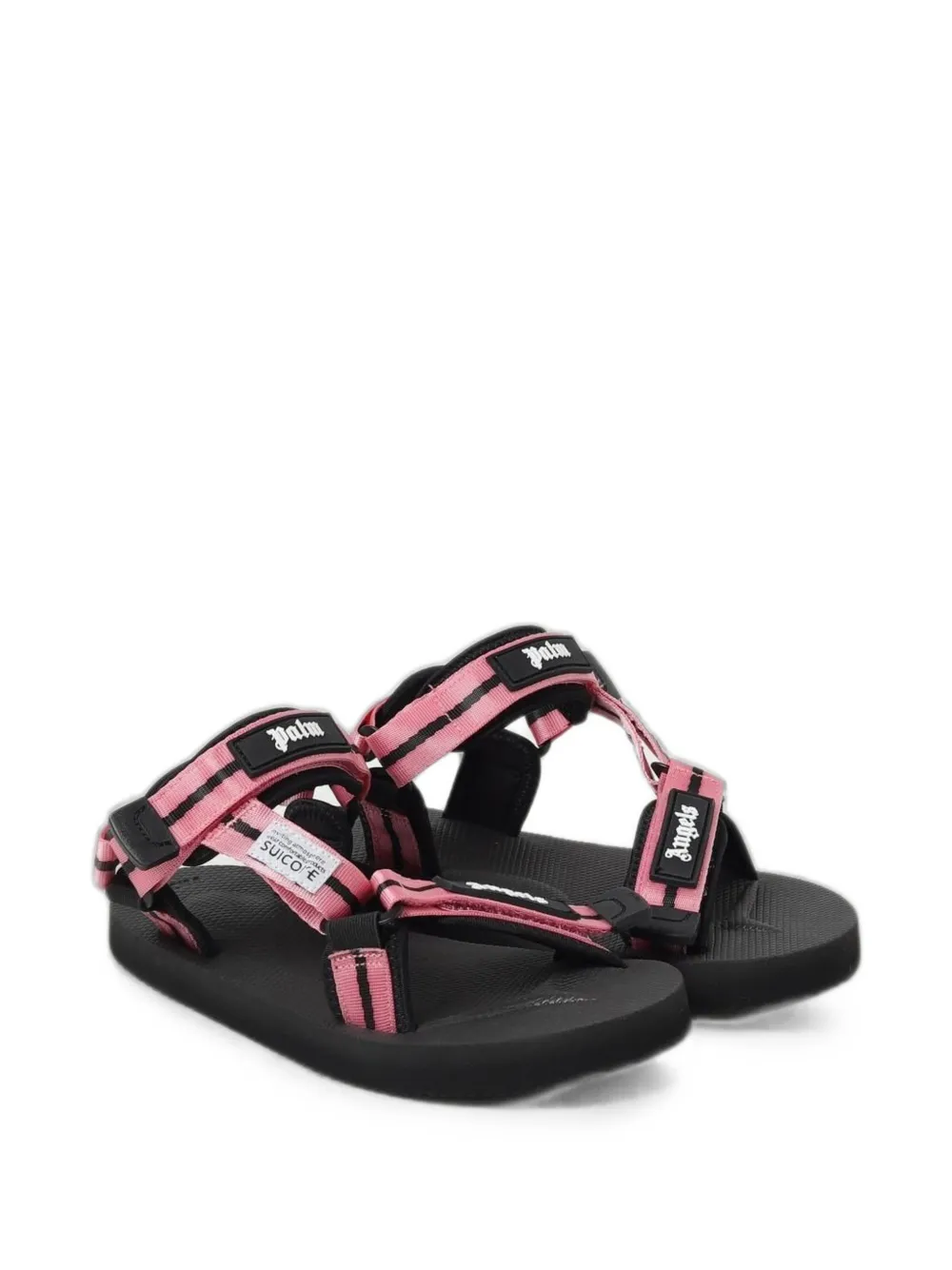 Palm Angels Kids x Suicoke touch-strap sandals - Rosa