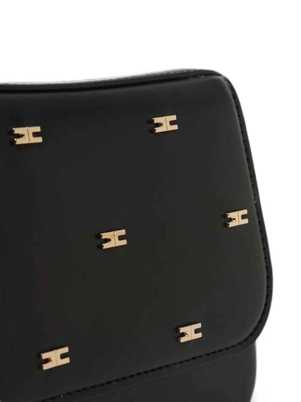 Elisabetta Franchi Kids Schoudertas met monogram-plakkaat Zwart