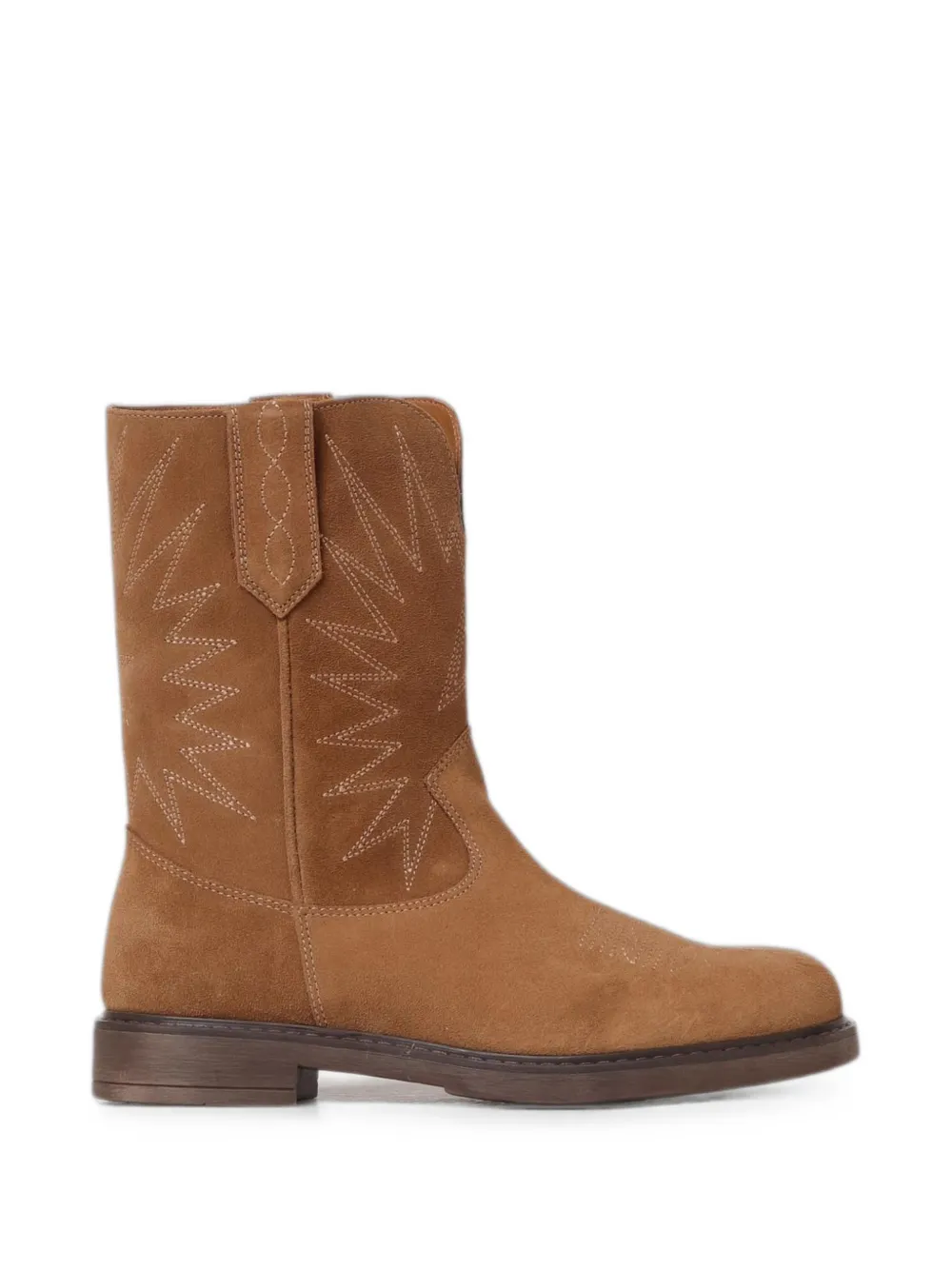 Golden Goose Kids Wish star-embroidered boots Bruin
