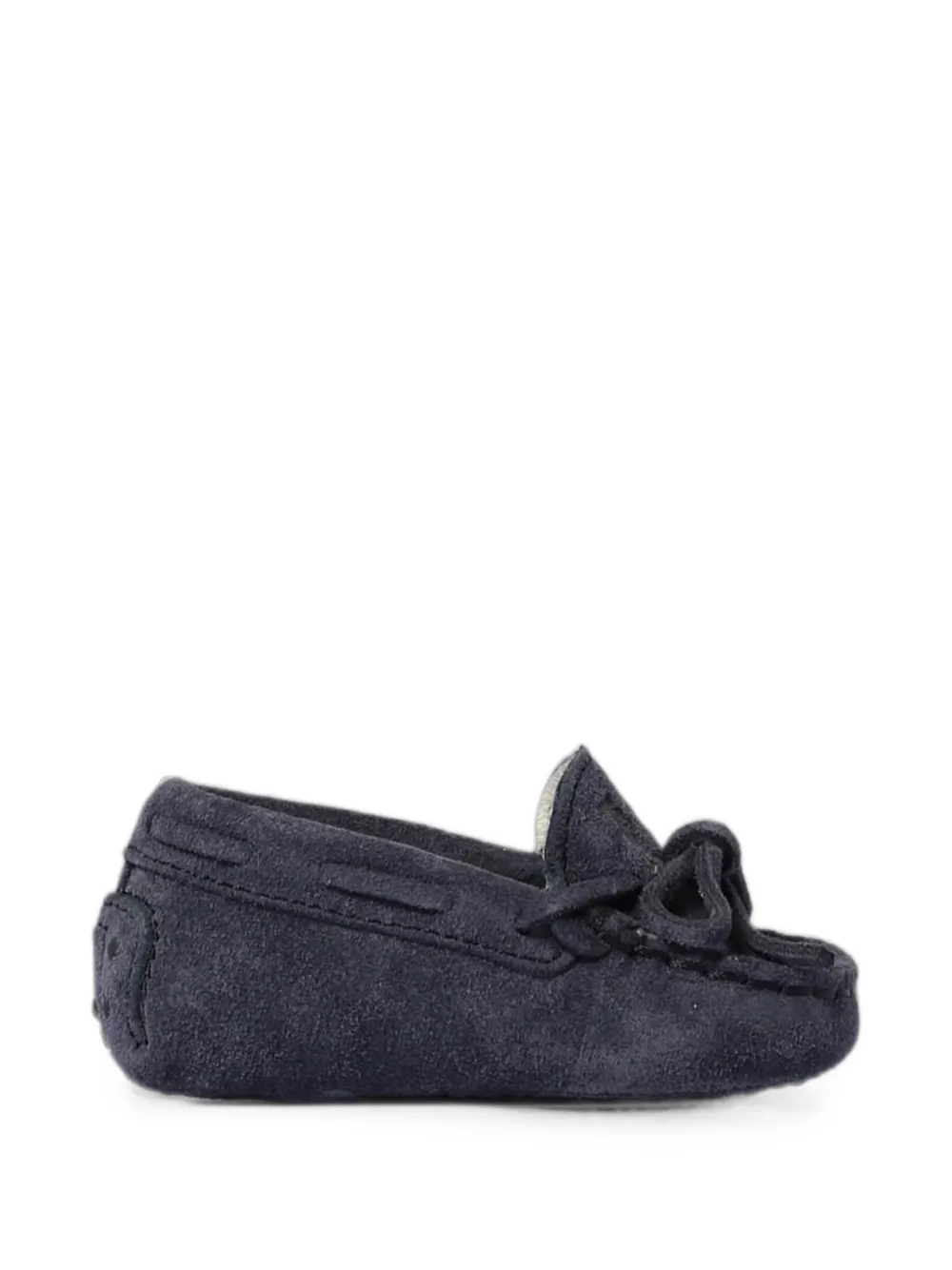 Tod's Kids Gommino bow-detail suede loafers - Blu