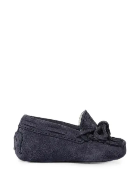 Tod's Kids Gommino bow-detail suede loafers