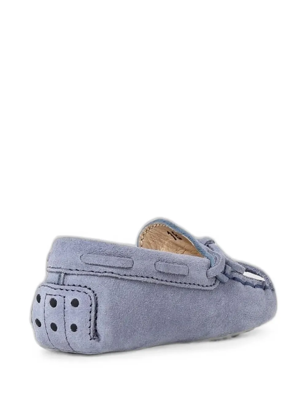 Tod's Kids Gommino suede deck shoes Blauw