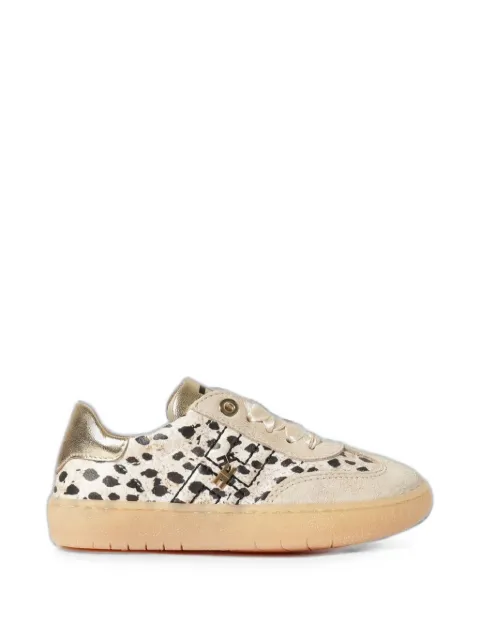 Elisabetta Franchi Kids tenis de piel con estampado de animalier