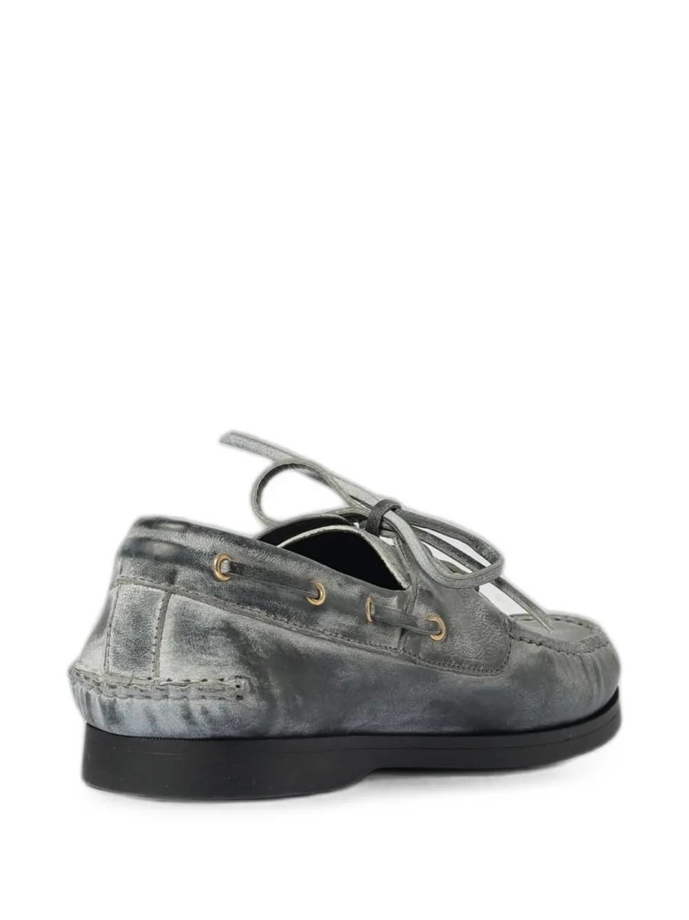 Golden Goose Kids Cruise used-effect loafers Grijs