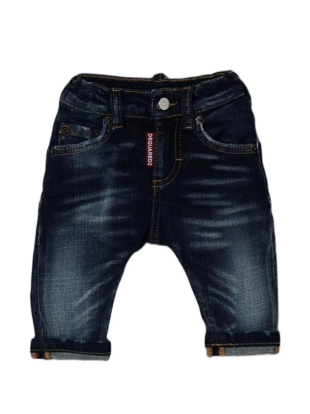 DSQUARED2 KIDS faded-effect jeans - Blu
