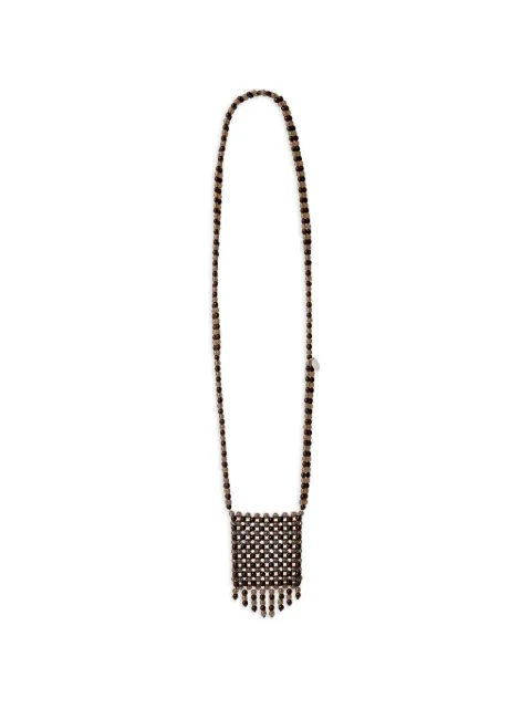 LEMAIRE Grigri bag necklace in resin beads