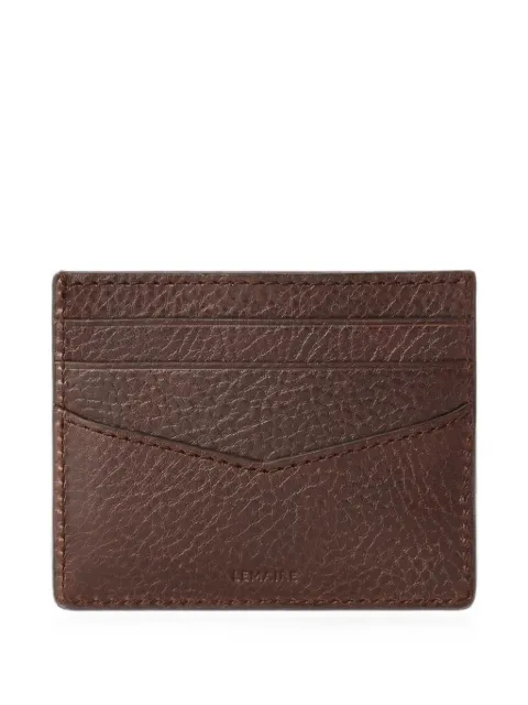 LEMAIRE porte-cartes Gear en cuir
