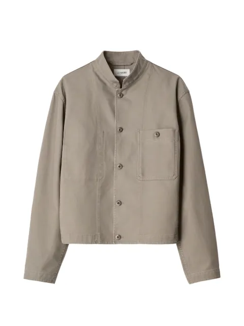 LEMAIRE stand-collar jacket in heavy cotton twill