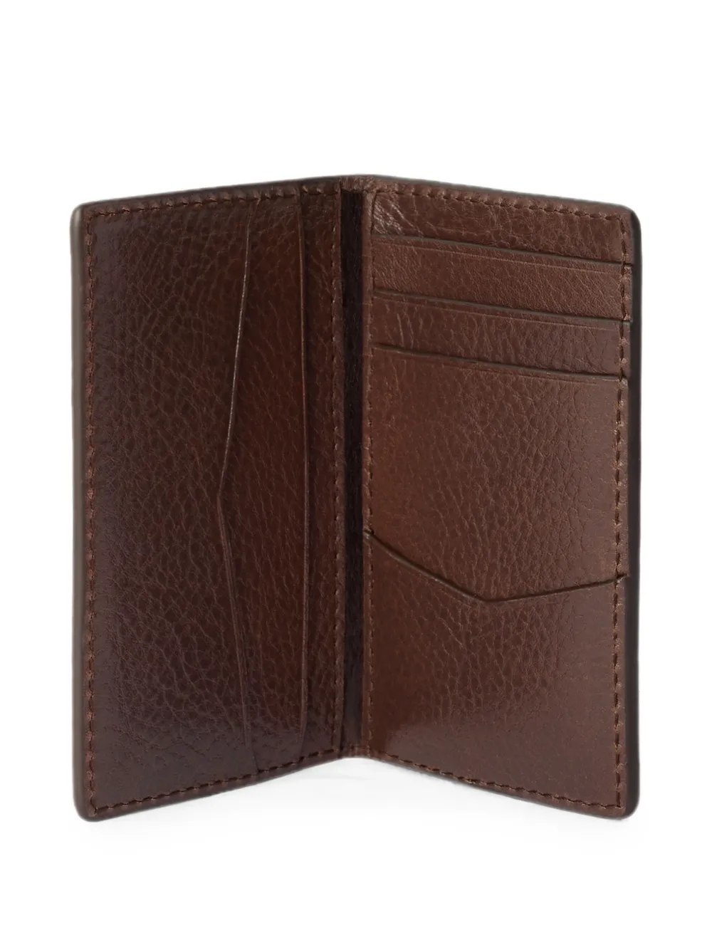 LEMAIRE Gear leren organizer met zak Bruin