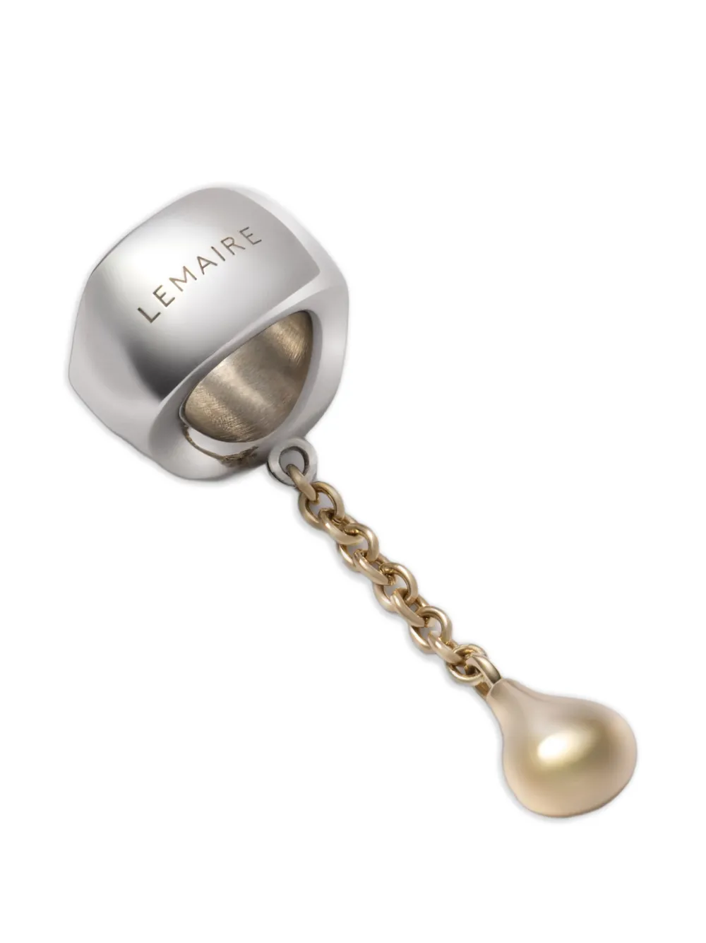 LEMAIRE Messing sjaalornament Zilver