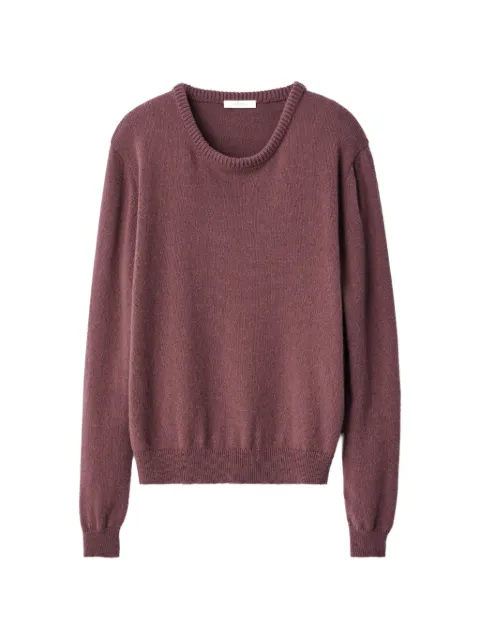 LEMAIRE crew-neck sweater in alpaca wool blend