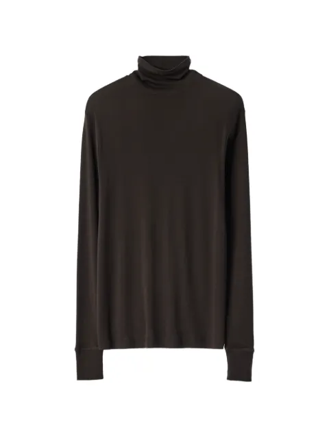 LEMAIRE stand-collar top in wool and silk jersey