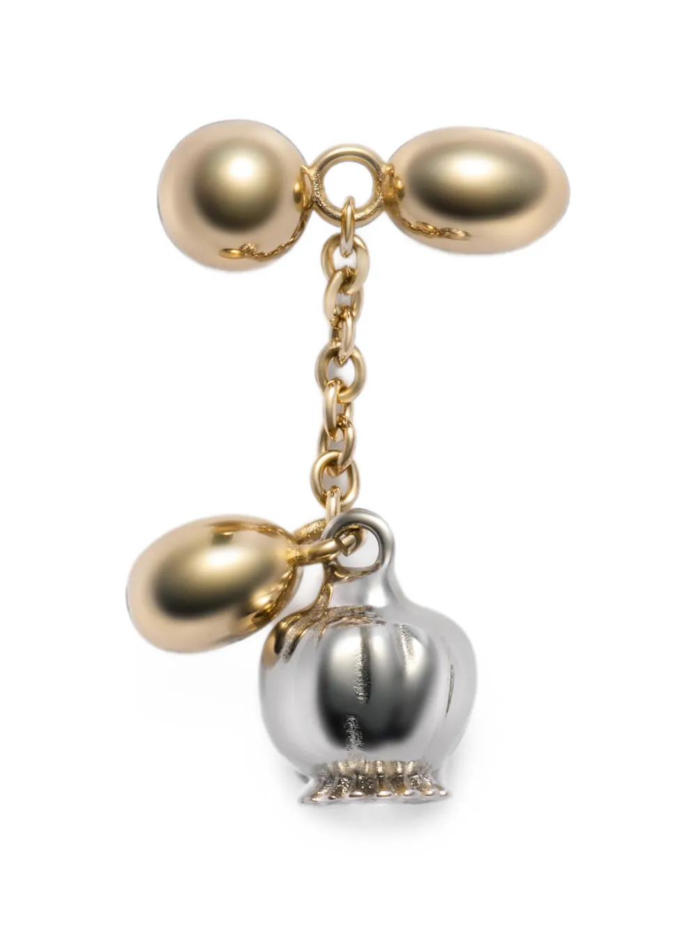 LEMAIRE thistle buttonhole ornament in brass | Gold | Image 1