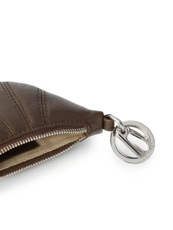 LEMAIRE Mini Croissant Keyring In Leather | Brown | FARFETCH