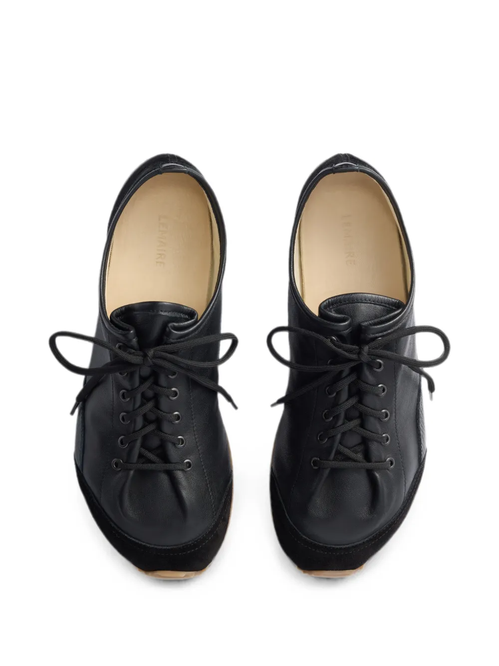 LEMAIRE Gummy Grips sneakers van gemengd leer Zwart