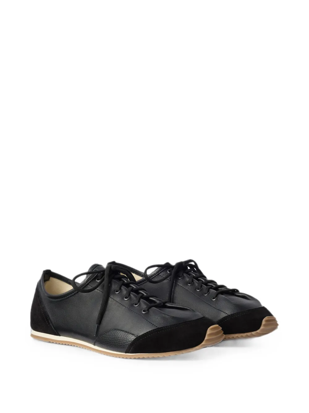 LEMAIRE Gummy Grips sneakers van gemengd leer Zwart