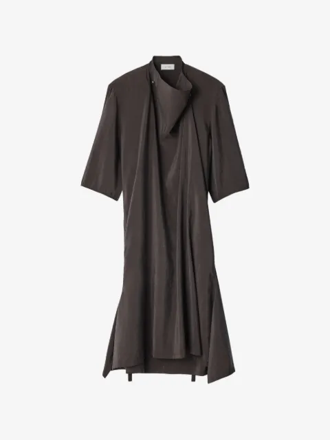 LEMAIRE soft-collar dress in dry silk