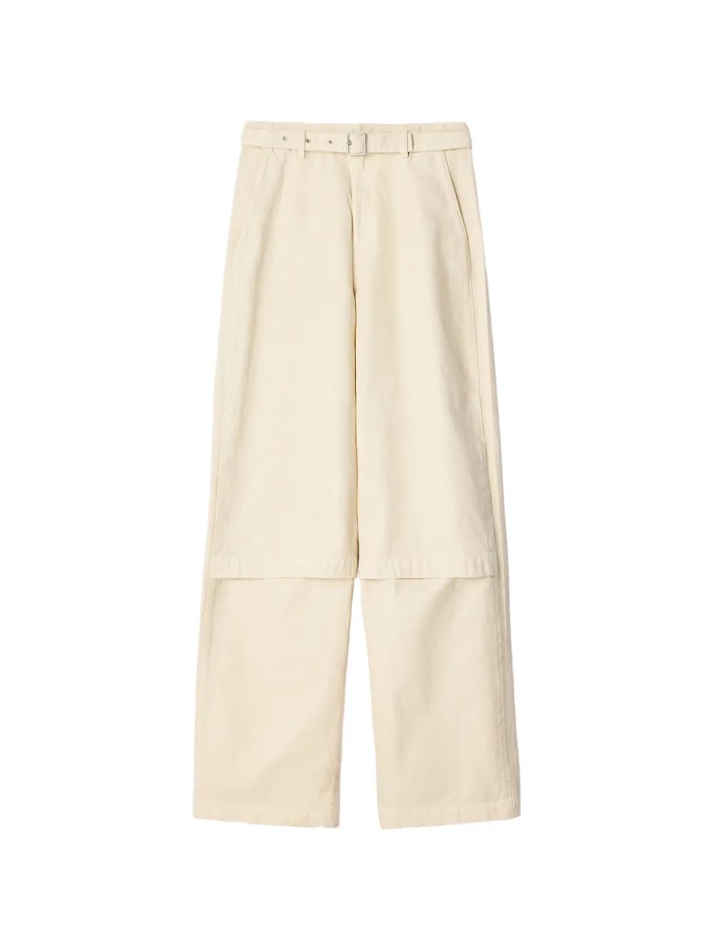 LEMAIRE pantalon de travail en jean brillant teint en pièce - Tons neutres