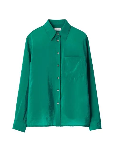 LEMAIRE fitted shirt in shiny cupro