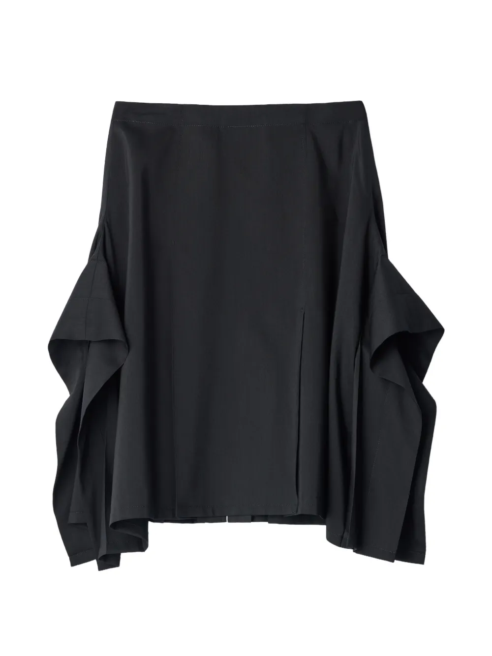 LEMAIRE pleated skirt in wool and mohair cloth