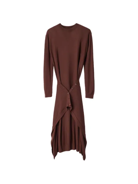 LEMAIRE buttoned dress in merino wool blend