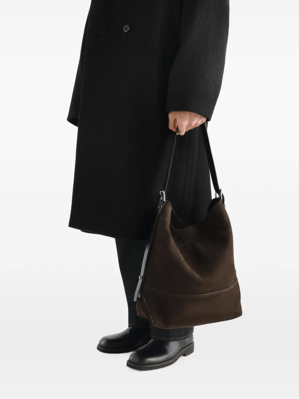 LEMAIRE Shopper met ceintuur Bruin