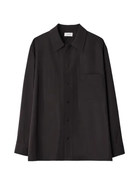 LEMAIRE light overshirt in wool gabardine
