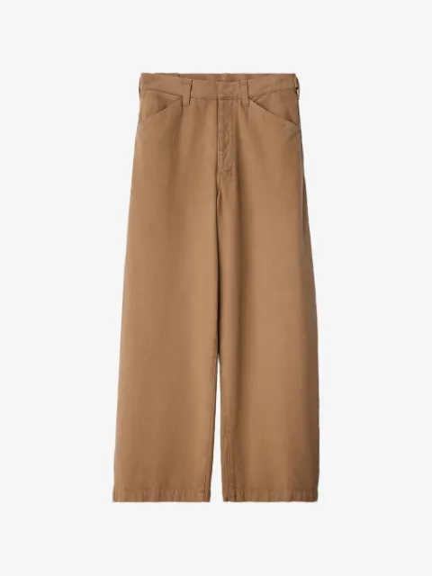 LEMAIRE oversized workwear pants in heavy garment - dyed broken twill