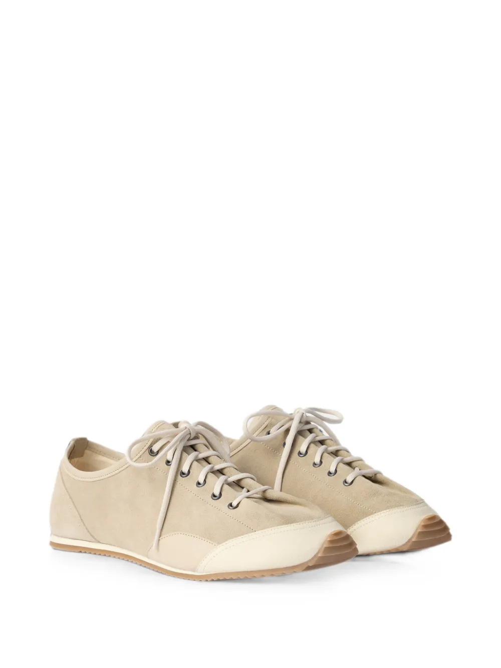 LEMAIRE Gummy Grips leren sneakers Beige