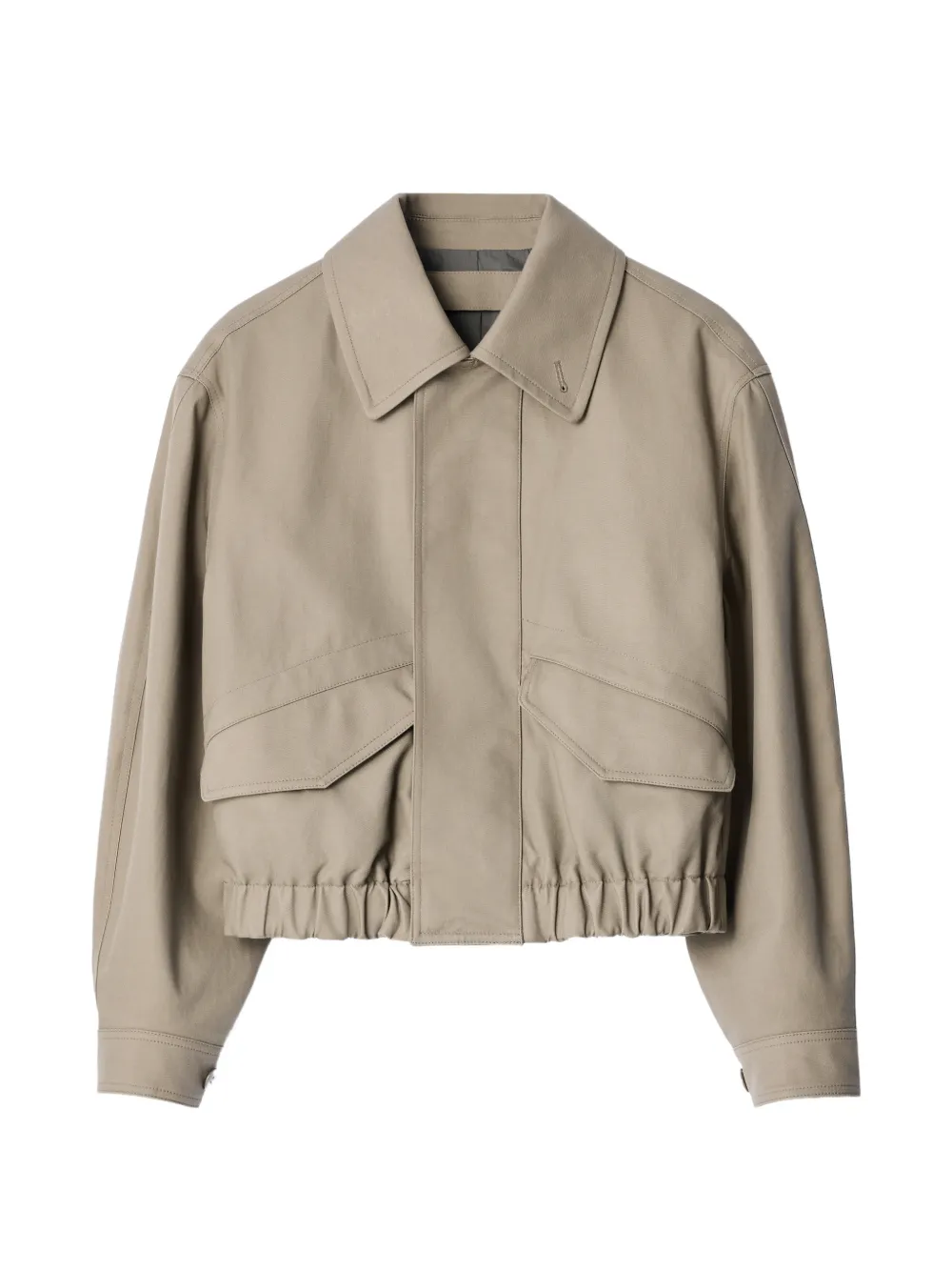 LEMAIRE veste courte en sergé de coton épais - Tons neutres LEMAIRE veste courte en sergé de coton épais - Tons neutres