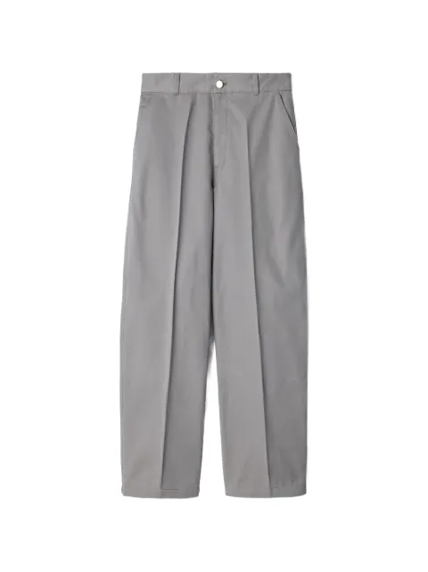 LEMAIRE pants Barrel en sarga de algodón