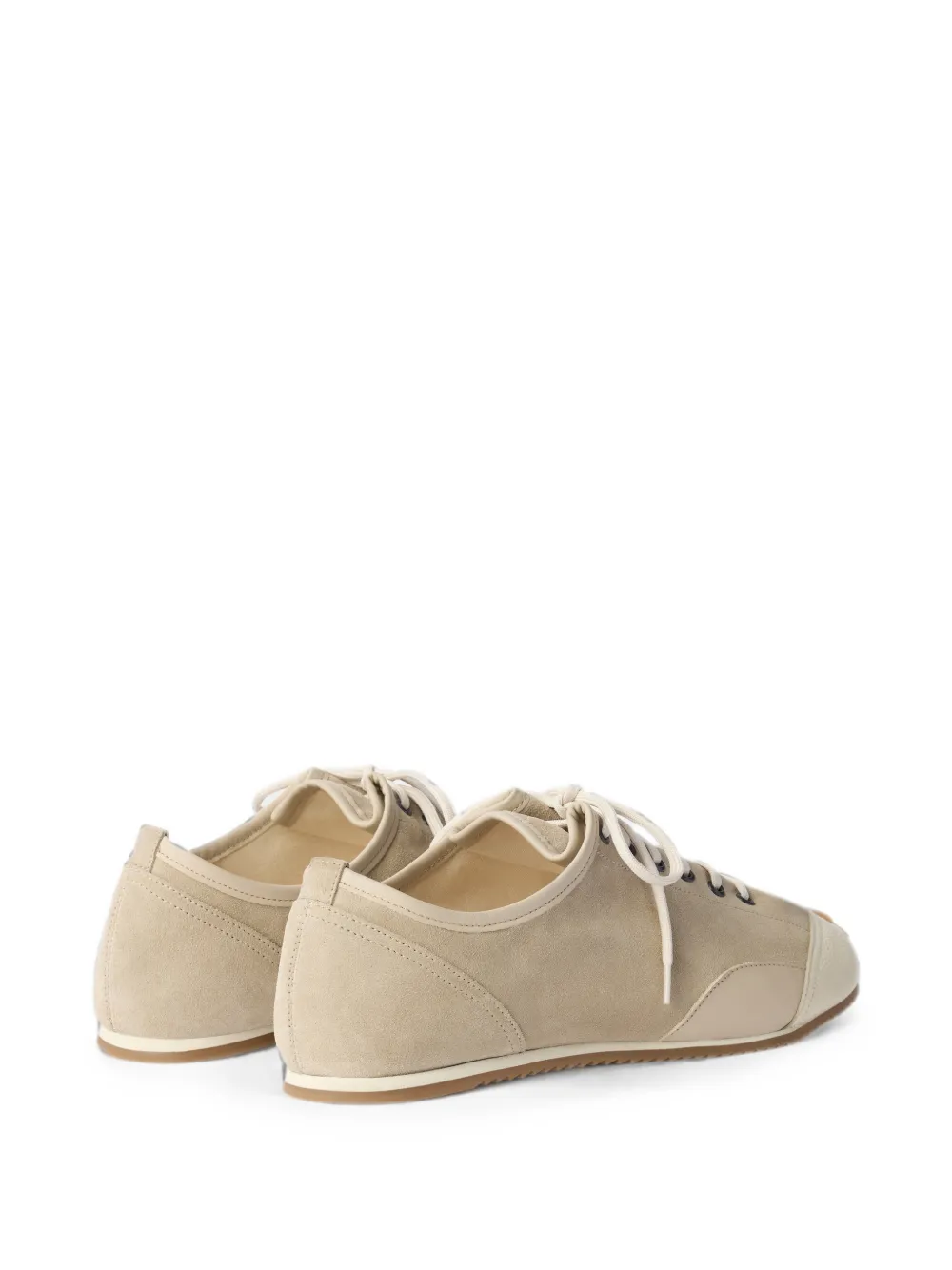 LEMAIRE Gummy Grips sneakers in mixed leathers Beige