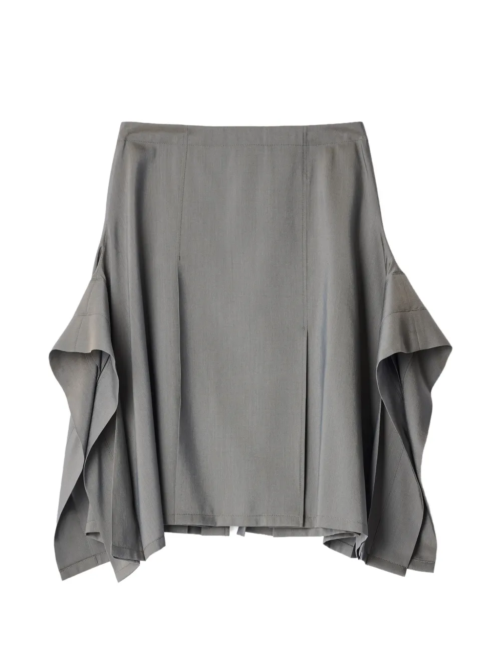 LEMAIRE pleated skirt in wool and mohair cloth
