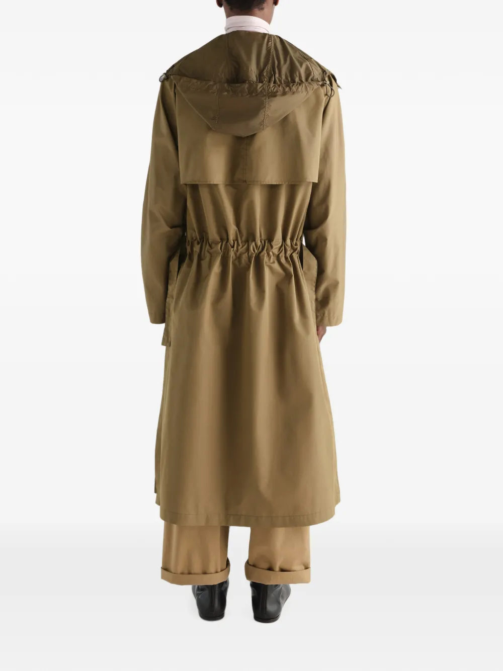 LEMAIRE Waterafstotende katoenen gabardine trenchcoat Bruin