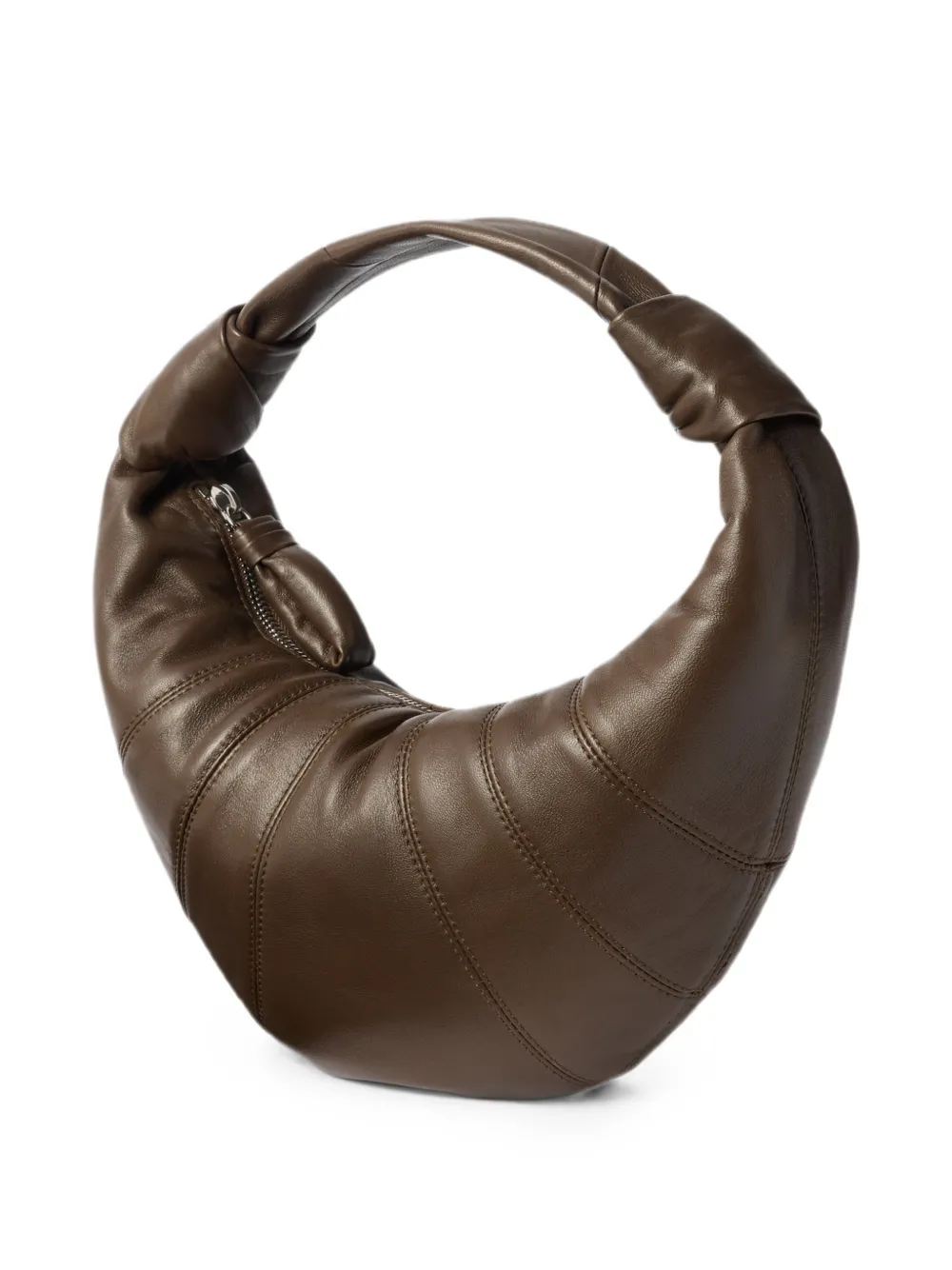 LEMAIRE mini Fortune Croissant bag in leather - Brown