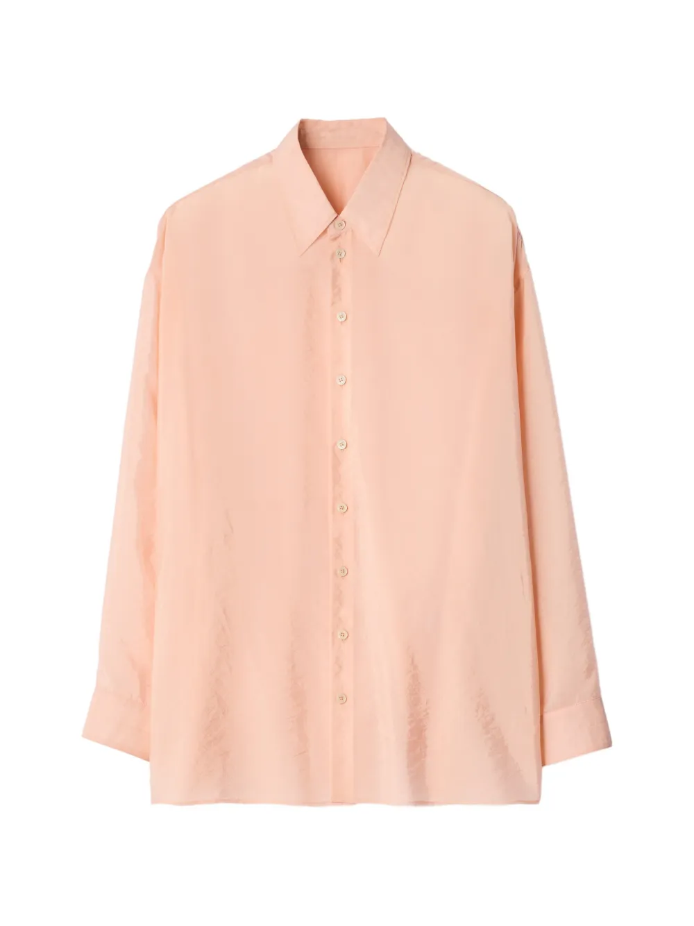 LEMAIRE Gedrapeerde blouse met glanzende cupro Roze