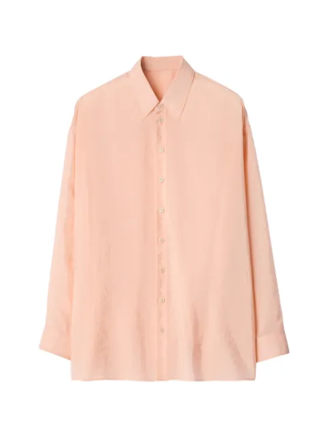 LEMAIRE drape shirt in shiny cupro