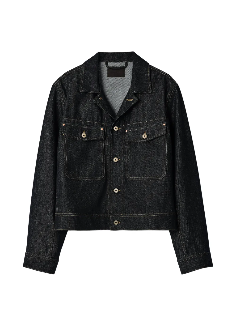 LEMAIRE trucker jacket in slate denim - Blu