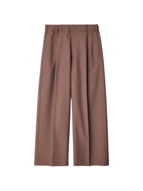 LEMAIRE single-pleat tailored pants in tropical wool blend