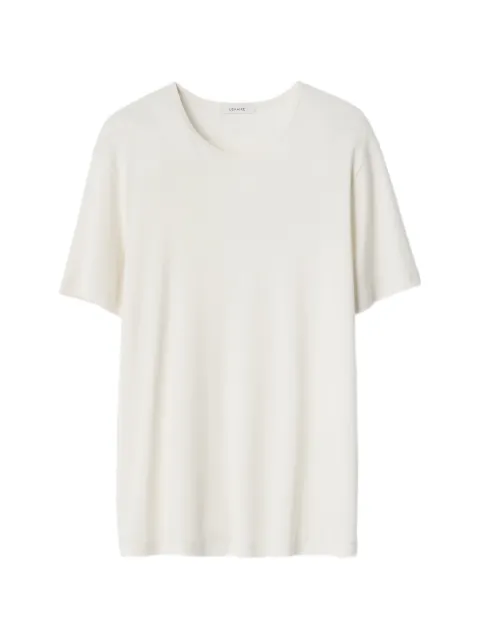 LEMAIRE scoop-neck T-shirt in ribbed jersey