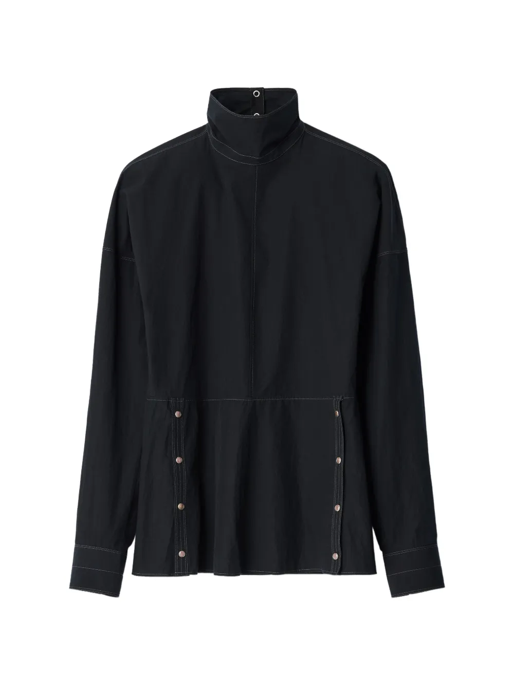 LEMAIRE Top in crêpe di cotone - Nero