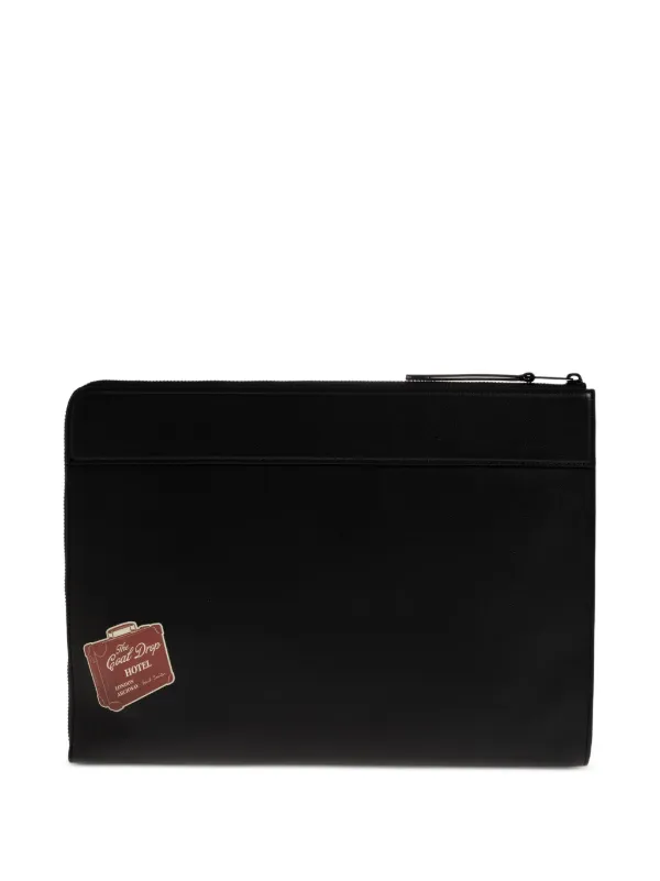 Paul Smith レザードキュメントケース | ブラック | FARFETCH JP