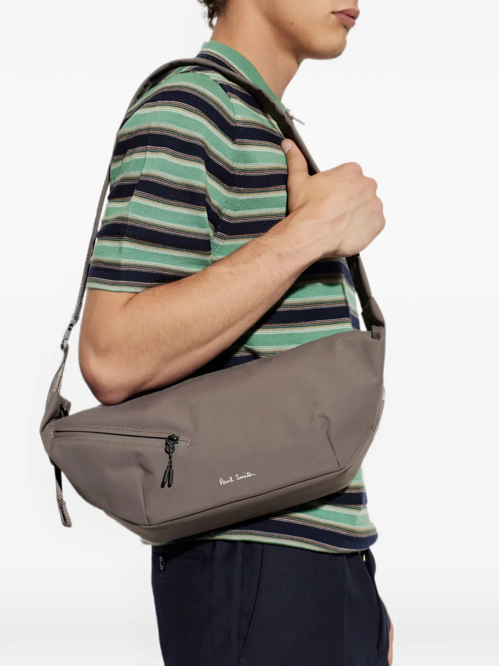Paul Smith Schoudertas met logoprint Bruin