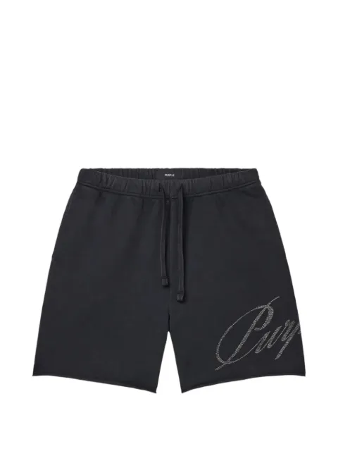 Purple Brand logo-detail shorts